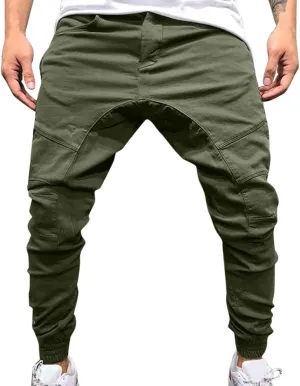 Cargo Pants for Men Relaxed Fit Mens Cargo Pants Sweatpants Men's Heavyweight Cargo Fleece Sweatpants Stretch Elastic