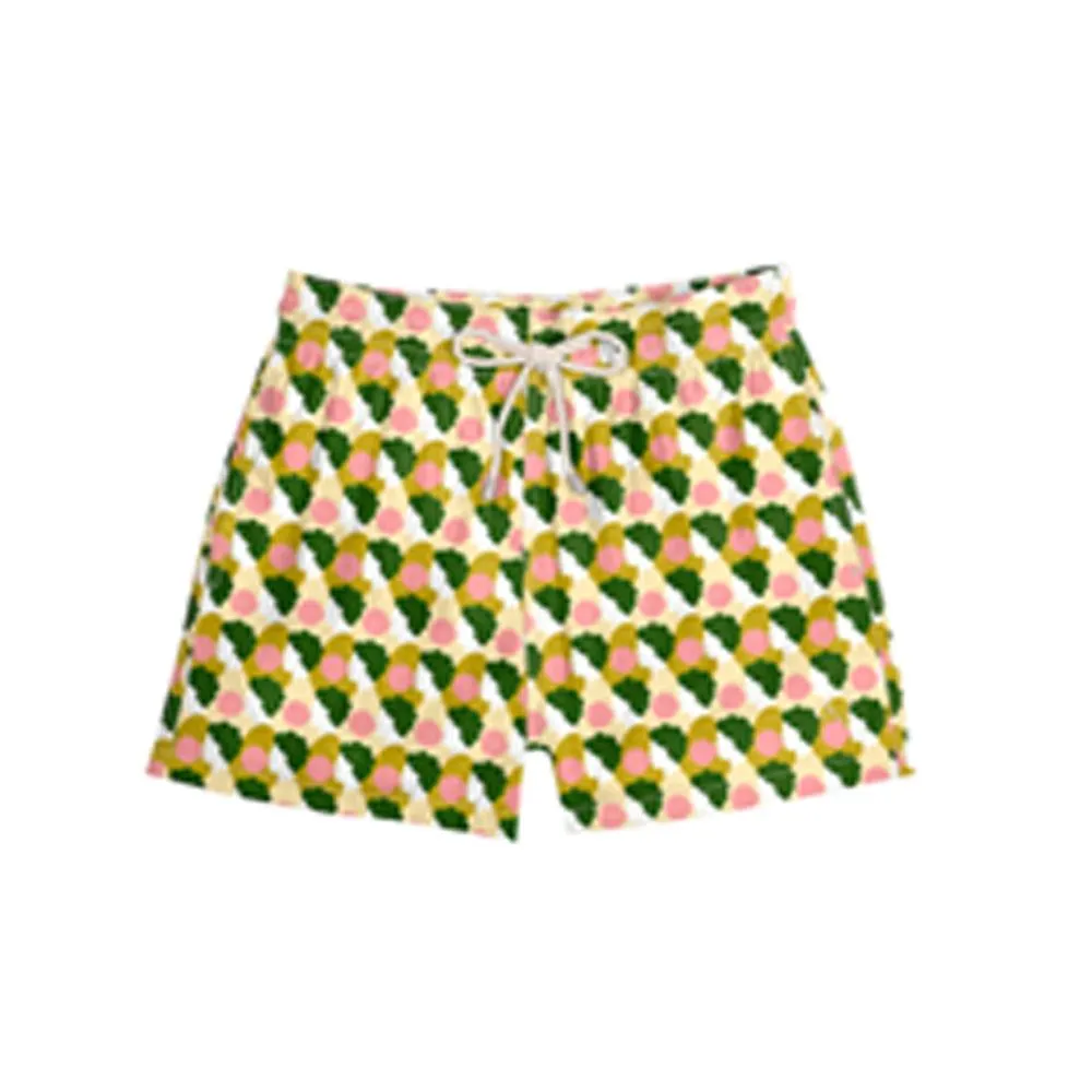 Classic Swim Shorts Green Bubblegum x Olimpia Zagnoli