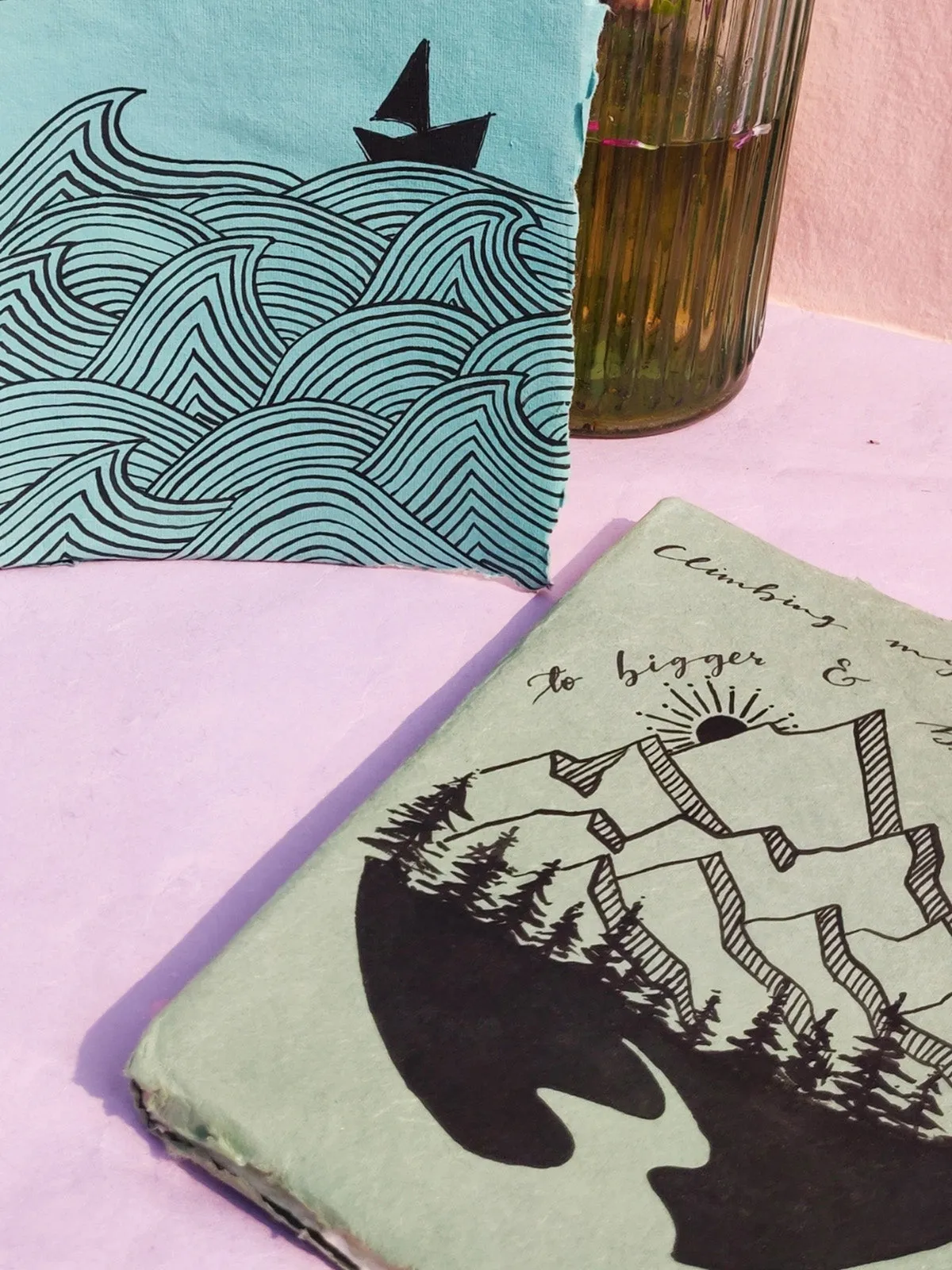 Climbing My Way Handpainted Diary