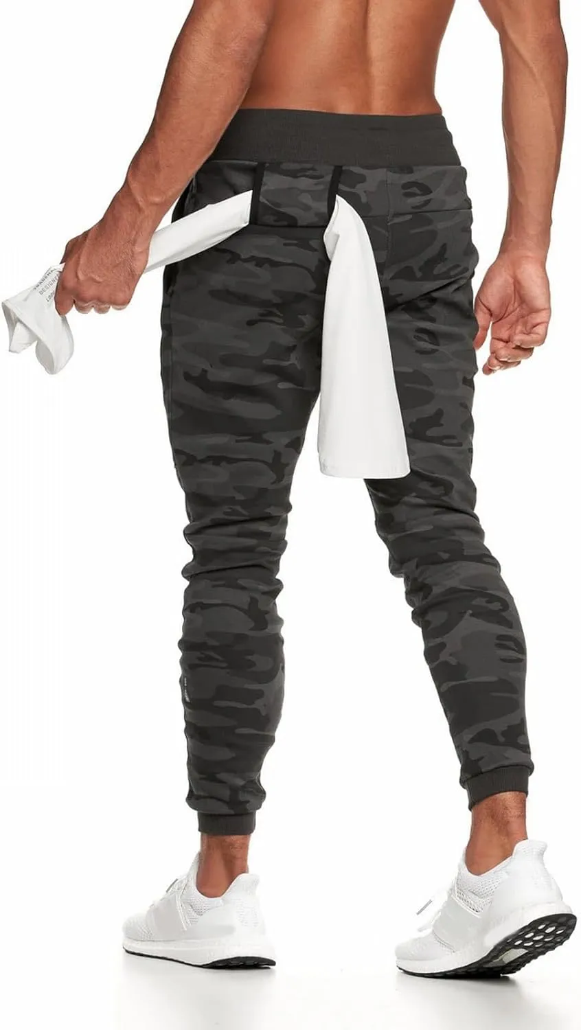 Mens Sweatpants Joggers Pants Man Pants for Men Hiking Ripstop Cargo Pants Men's Heavyweight Cargo Fleece Sweatpants