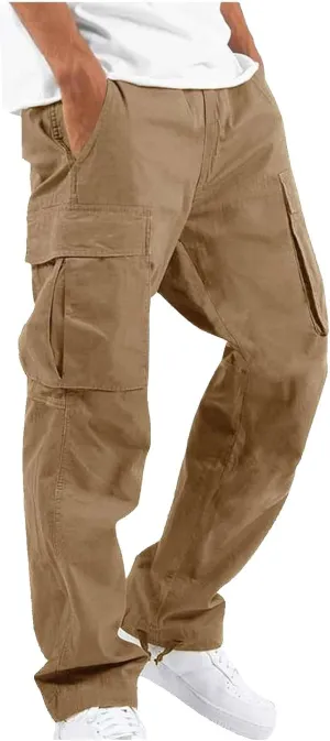 Mens Sweatpants with Pockets with Pockets Fleece Cargo Sweatpants Streetwear Hip Hop Pants Cargo Pants Joggers Casual