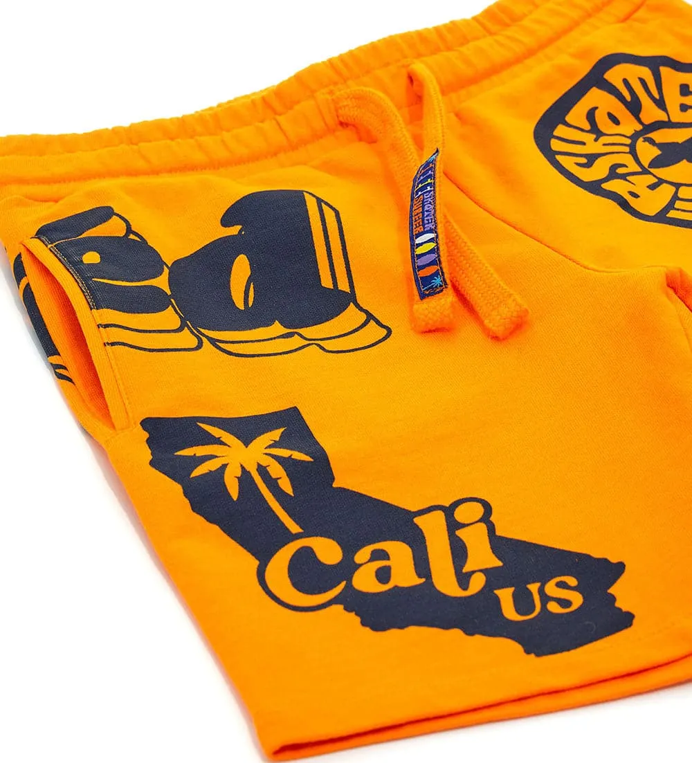 SKATE & SURF 100% COTTON FLEECE SHORTS
