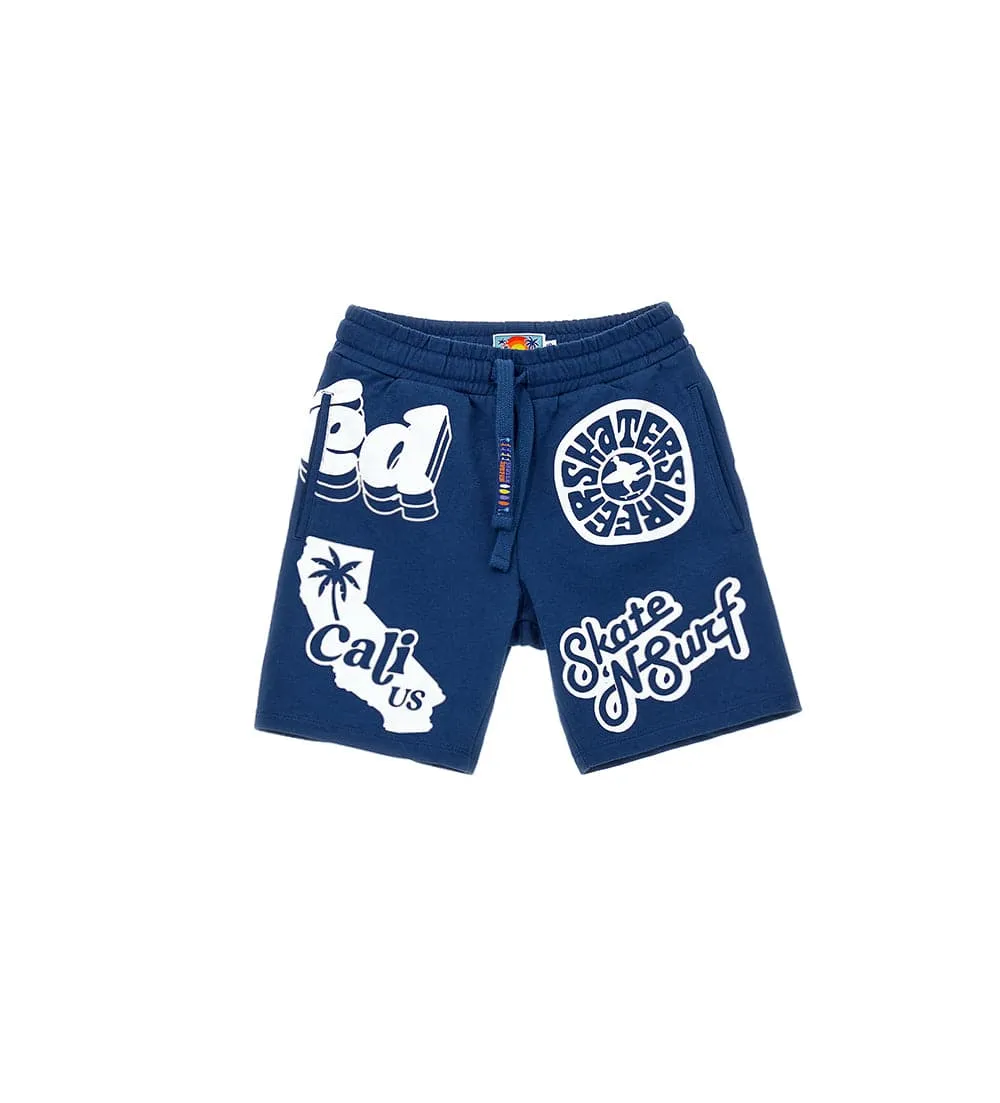 SKATE & SURF 100% COTTON FLEECE SHORTS