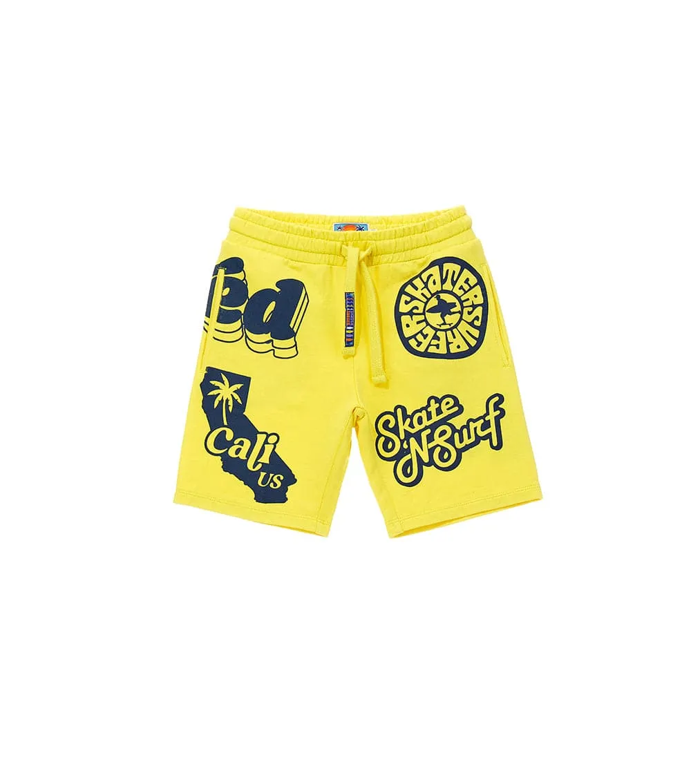 SKATE & SURF 100% COTTON FLEECE SHORTS