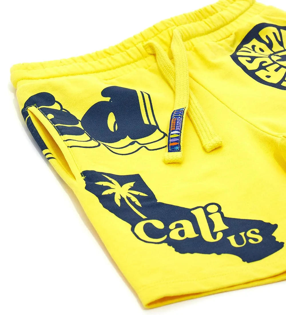SKATE & SURF 100% COTTON FLEECE SHORTS