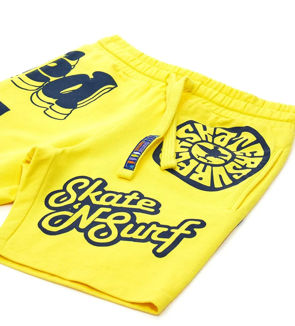 SKATE & SURF 100% COTTON FLEECE SHORTS