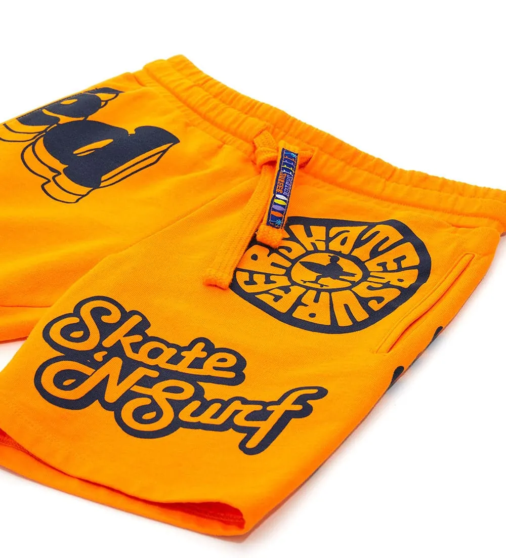 SKATE & SURF 100% COTTON FLEECE SHORTS