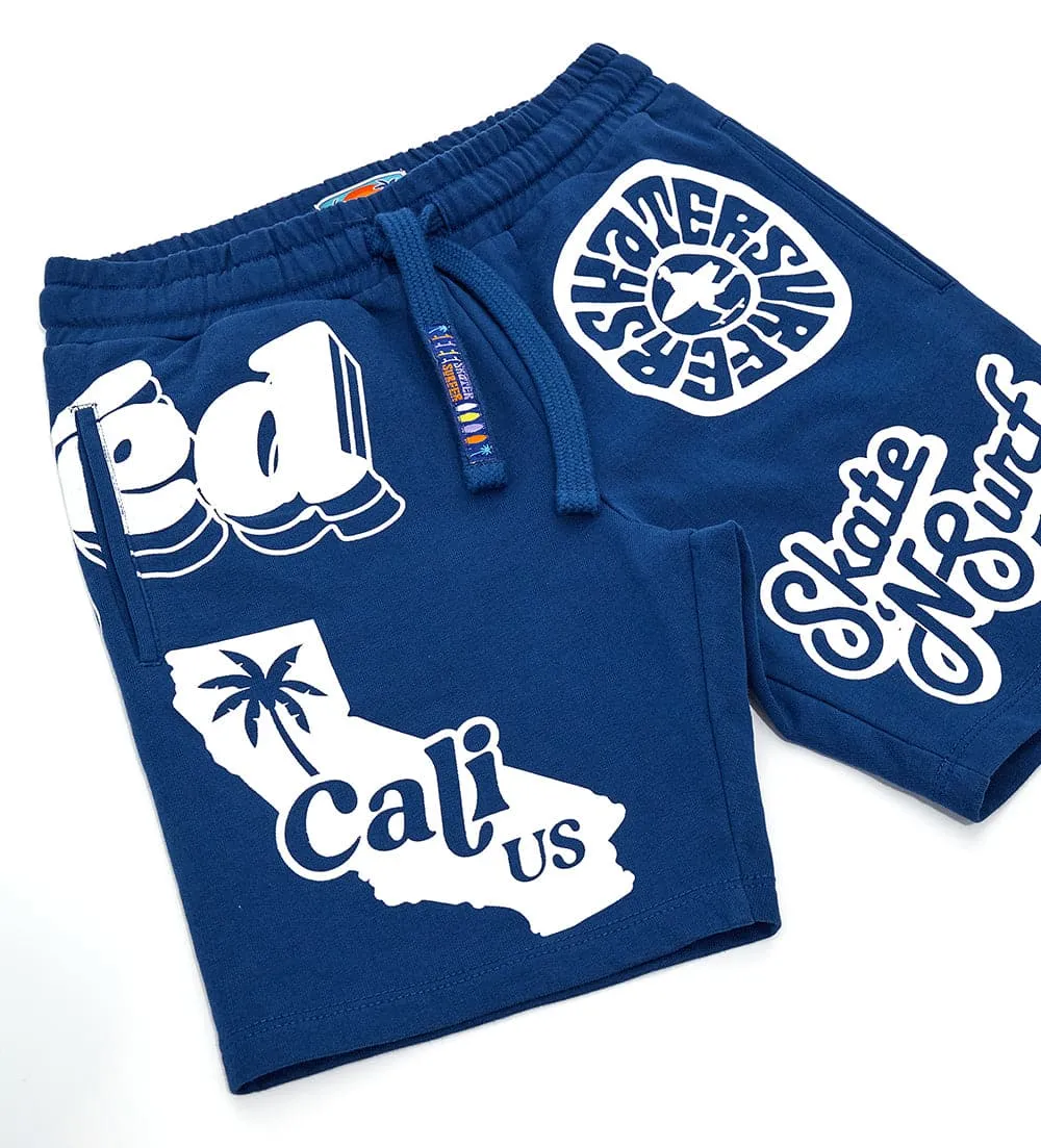 SKATE & SURF 100% COTTON FLEECE SHORTS